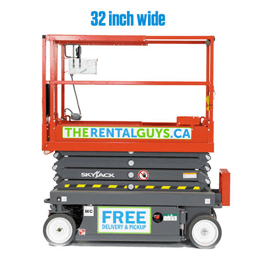  19 FOOT X 32 INCH SKYJACK SJ3219 SCISSOR LIFT Rental Calgary